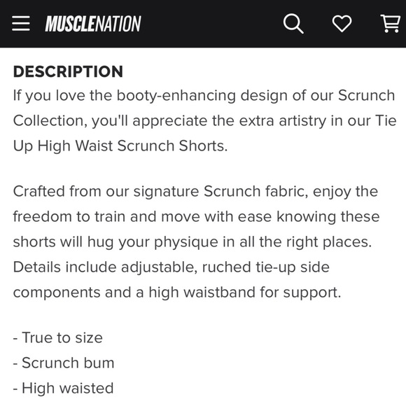 MUSCLE NATION • Signature Scrunch Tie Up Booty Shorts Red Cheetah Pattern - S - Picture 15 of 16